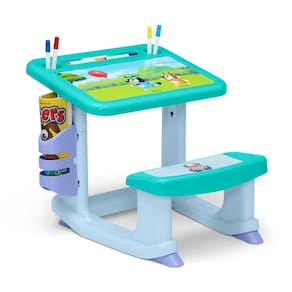 Mesa de desenho Delta Children Bluey com 10 marcadores e livro