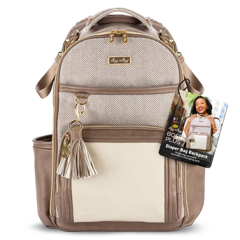 Mochila para fraldas Itzy Ritzy Boss Plus Vanilla Latte