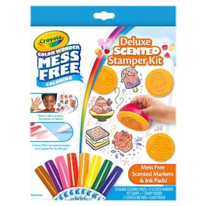 Conjunto de colorir Crayola Color Wonder 50 páginas com carimbos e marcadores