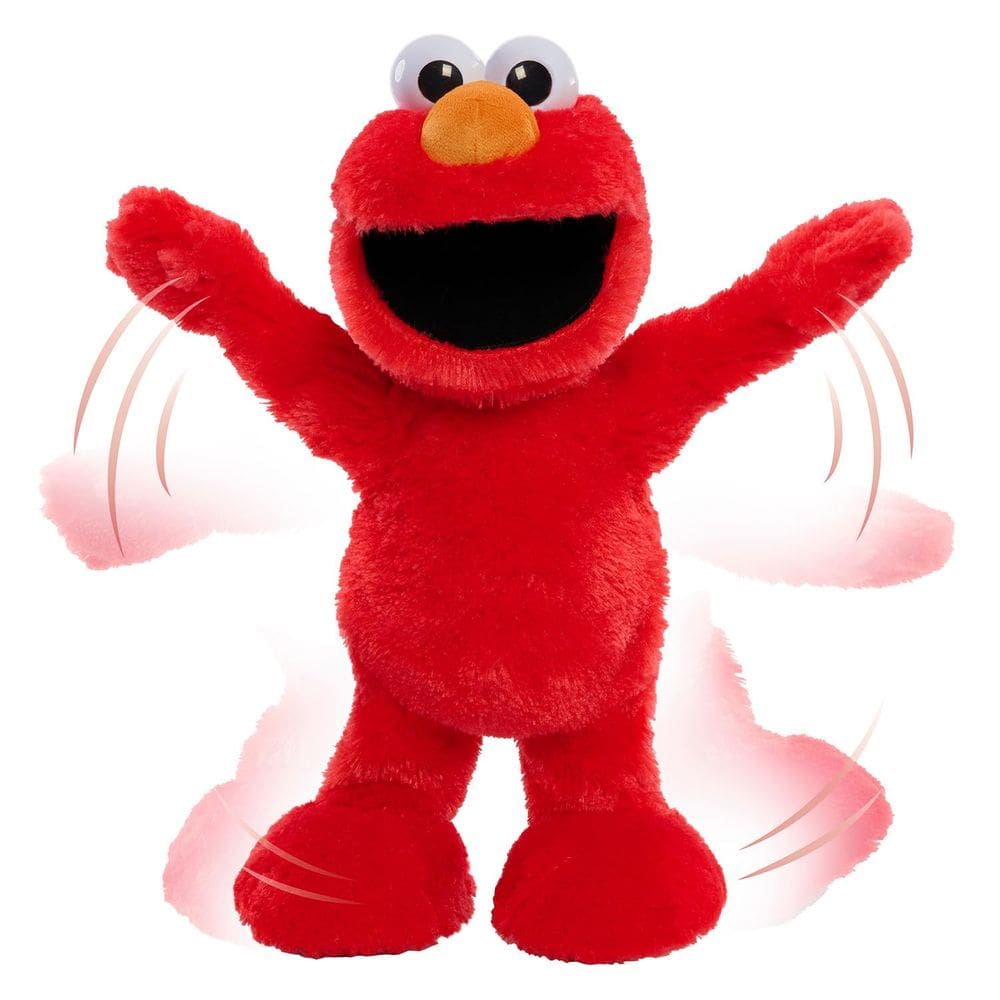 Brinquedo de pelúcia Just Play Sesame Street Elmo Slide 35 cm para crianças a partir de 2 anos