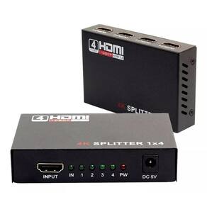 Splitter Divisor Sinal Hdmi Full Hd Duplicado 1X4 Video T23