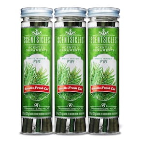 Enfeites de árvore de Natal perfumados, fragrâncias, abeto branco de inverno