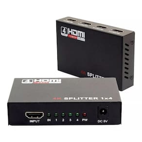 Splitter Divisor Sinal Hdmi Full Hd Duplicado 1X4 Video T23