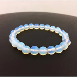 Pulseira De Bolinha Pedra Da Lua 8Mm