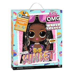 Boneca de moda L.O.L. Surprise! World Travel Sunset com 15 surpresas