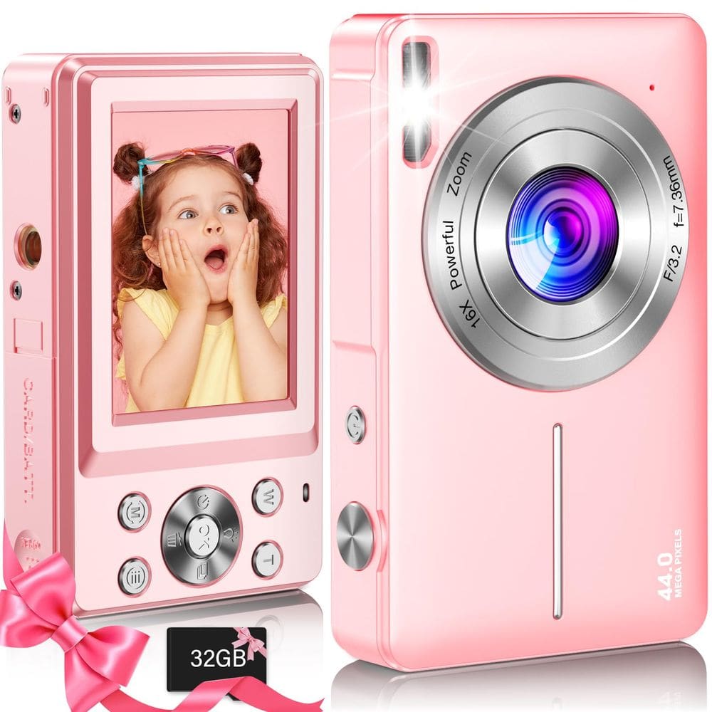 Câmera digital Nosela 2024 FHD 1080P 44MP para crianças com 32GB