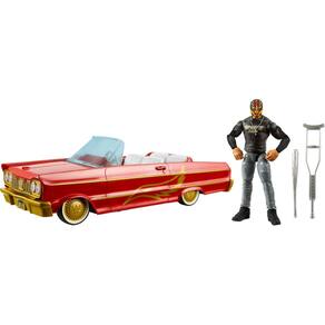 Conjunto de bonecos de ação e veículos de brinquedo Mattel WWE Rey Mysterio