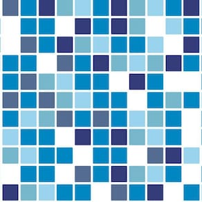 Papel Parede Pastilhas Azul Piscina Adesivo Cozinha Banheiro