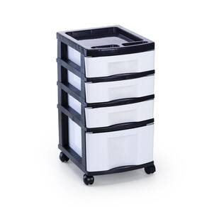 Gaveteiro Organizador 1 Gaveta + 3 Gavetas | Preta | 59cm