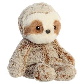 Bicho de pelúcia Aurora Snuggly Sweet & Softer Sloth 23 cm marrom