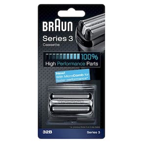 Cabeça de substituição: Máquina de barbear elétrica Braun Series 3 Pro Skin