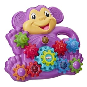 Brinquedo Playskool Stack `n Spin Monkey Gears com 9 marchas