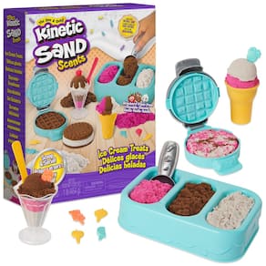 Sorveterias Playset Kinetic Sand Scents com 3 cores