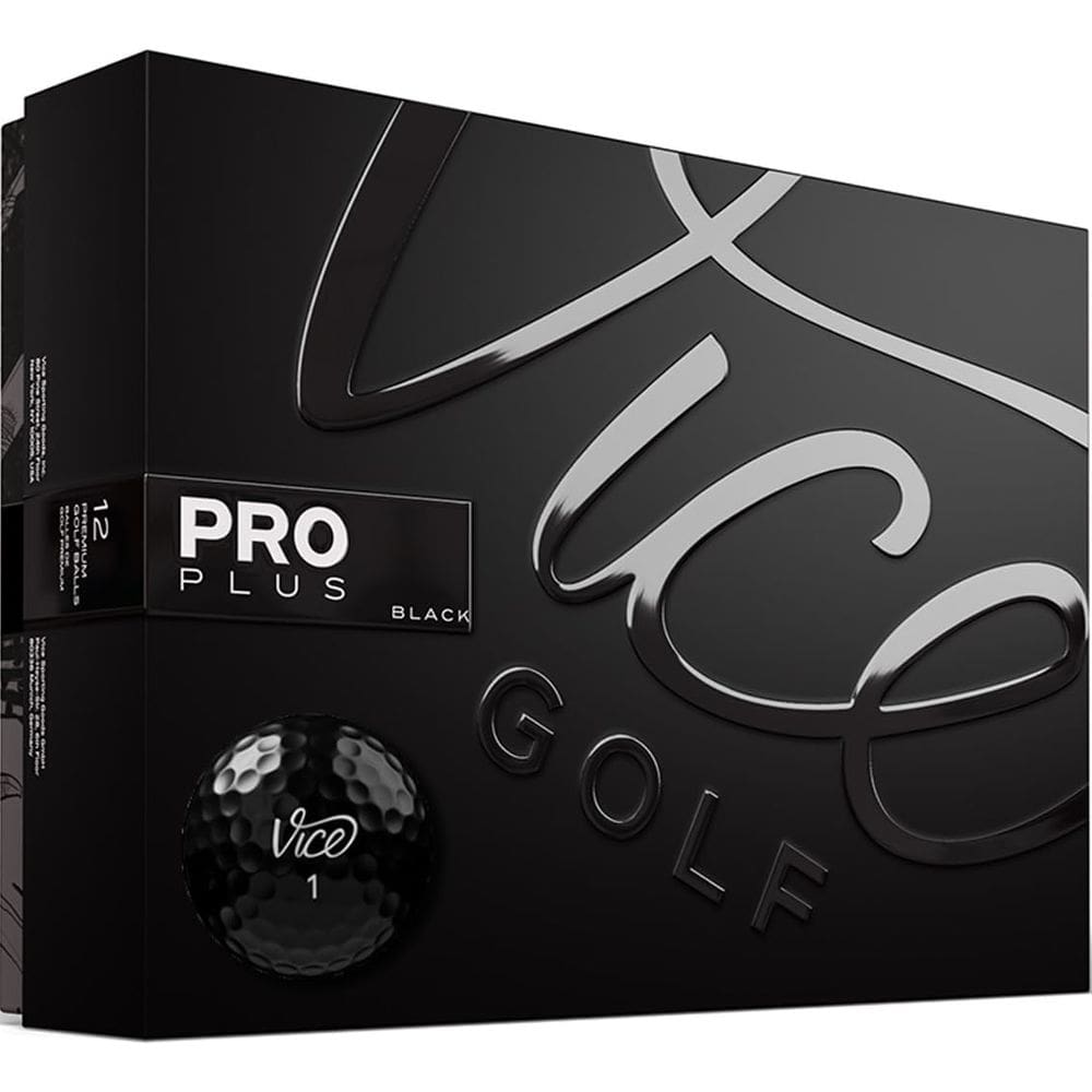 Bolas de golfe Vice Golf Limited Edition Pro Plus (pretas)