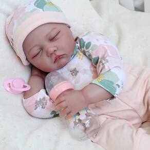 Boneca Reborn Kaydora Sleeping 55 cm com conjunto de presente para crianças