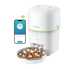 Alimentador automático para gatos Yuposl 5G WiFi 2.01L fácil de limpar