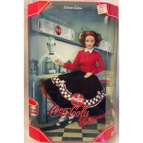 Boneca Barbie Coca-Cola, edição de colecionador com sorvete de COCA