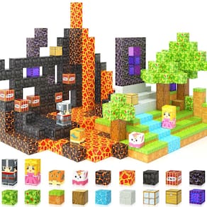 Blocos magnéticos Coodoo Build Mine Magnet World Magic Forest