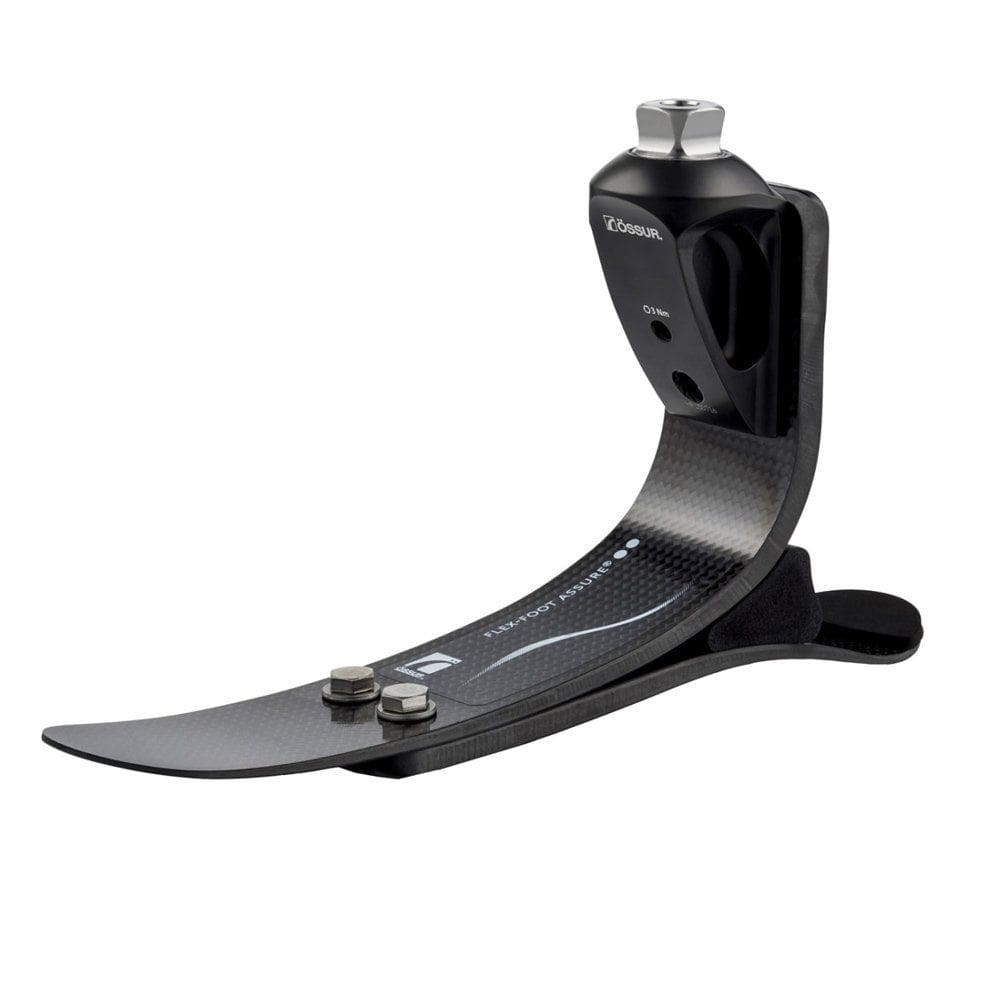 Pé Protético Em Fibra De Carbono Flex-Foot Assure Preto 28 Cm Direito Fape - Ossur