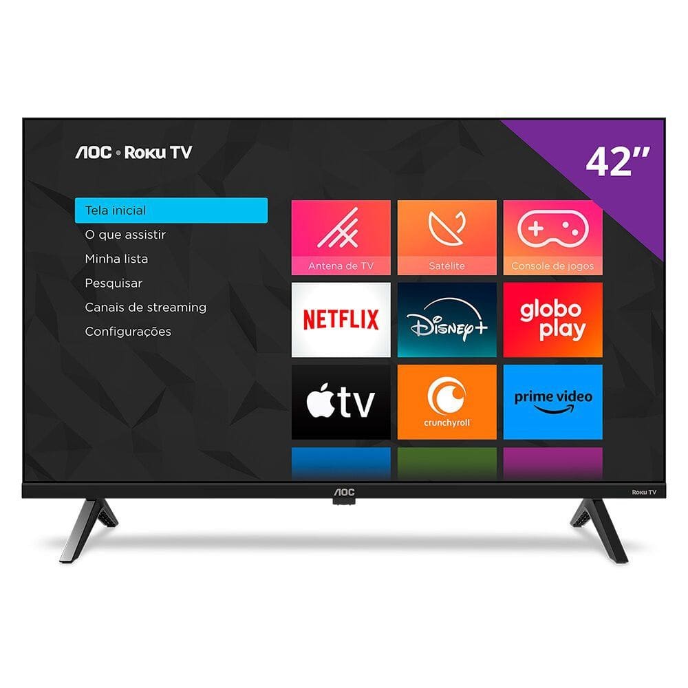 Smart TV AOC 42 Full HD Dolby Audio Roku TV - S5045/78G