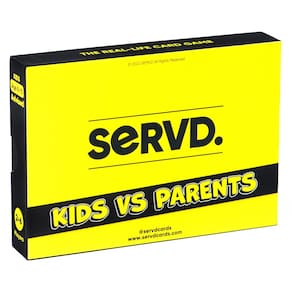 Jogo de cartas SERVD Kids Vs Parents Hilarious Family Strategy