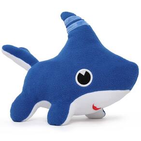 Brinquedo de pelúcia Tezituor Baby Shark Dog Stuffed Bicho 38 cm