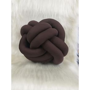 Almofada Nó Escandinavo Nozinho Decorativo Tabaco