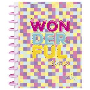 Caderno Kitdisc Univ 80Fls Fashion World Wonderful Kit
