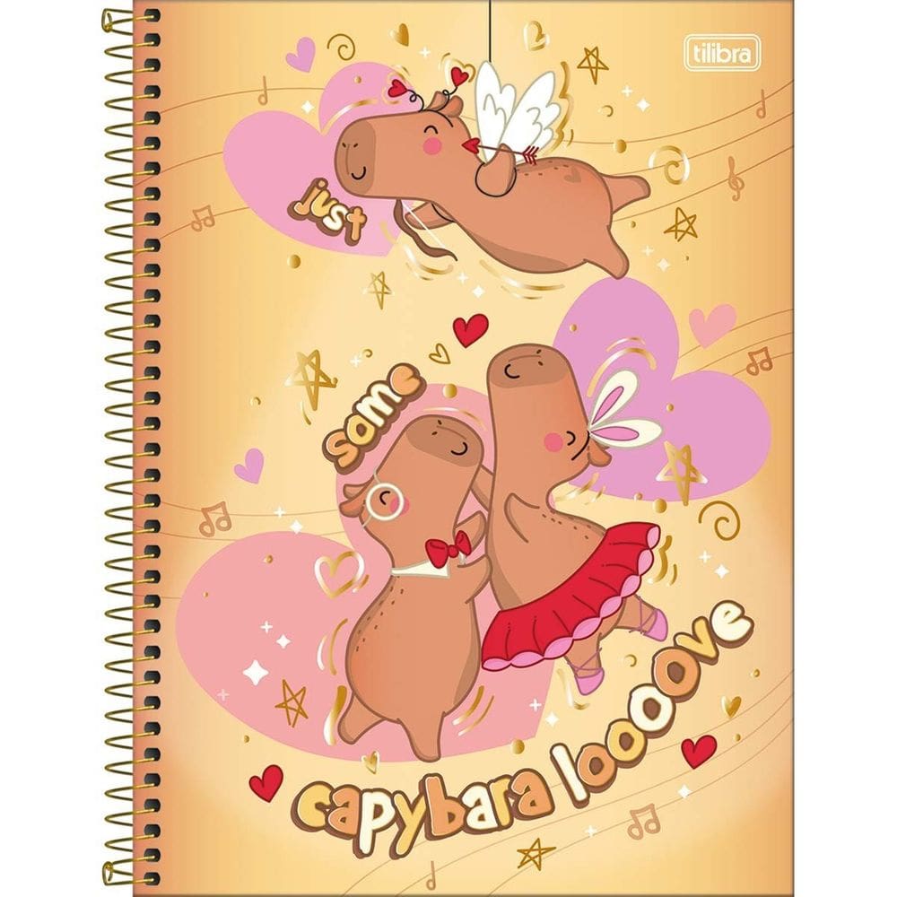 Caderno Universitário Capa Dura 01x1 Capyclub Tilibra 80fls 359203 Capirava