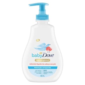 Sabonete Líquido Baby Dove da Cabeça aos Pés Hidratação Enriquecida 400ml
