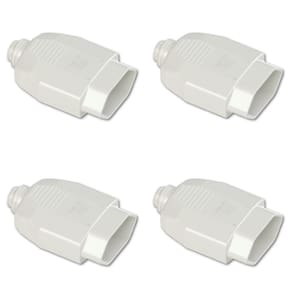 Kit Plugue Fêmea 2P+T 20A 250Vca Branco 4 peças