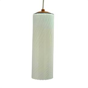 Lustre Pendente Anne Rigato Leitoso E27 Bivolt Taschibra