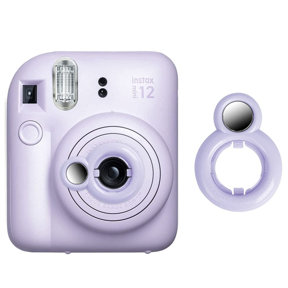 Lente de close-up para câmera instantânea Fuji Instax Mini 12 - roxa