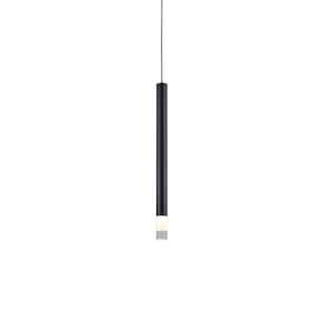Lustre Pendente Nordecor Lana 2691 35cm Preto Led Bivolt