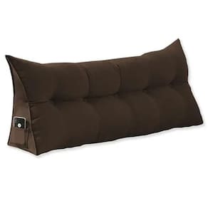 Almofada de Apoio para Cabeceira 90cm Solteiro Marrom