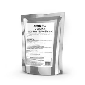 L-glicina Pura 500g em Pó - Aminoácido para Colágeno e Neurotransmissão