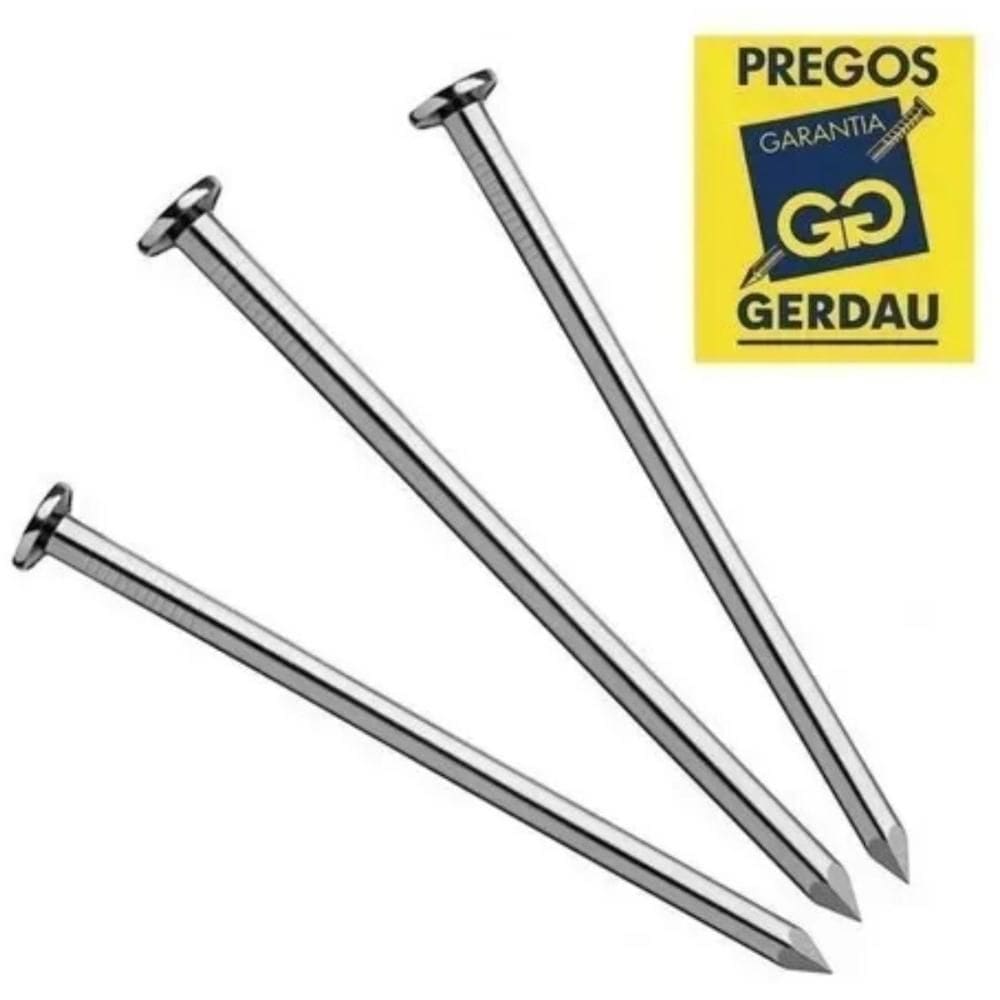 Prego Polido com Cabeça 22x54 Gerdau 1kg
