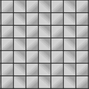 Papel De Parede Pastilha Cinza Prateado Autocolante Cozinha