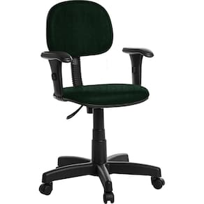 Cadeira de Escritório Giratória Verde 110kg