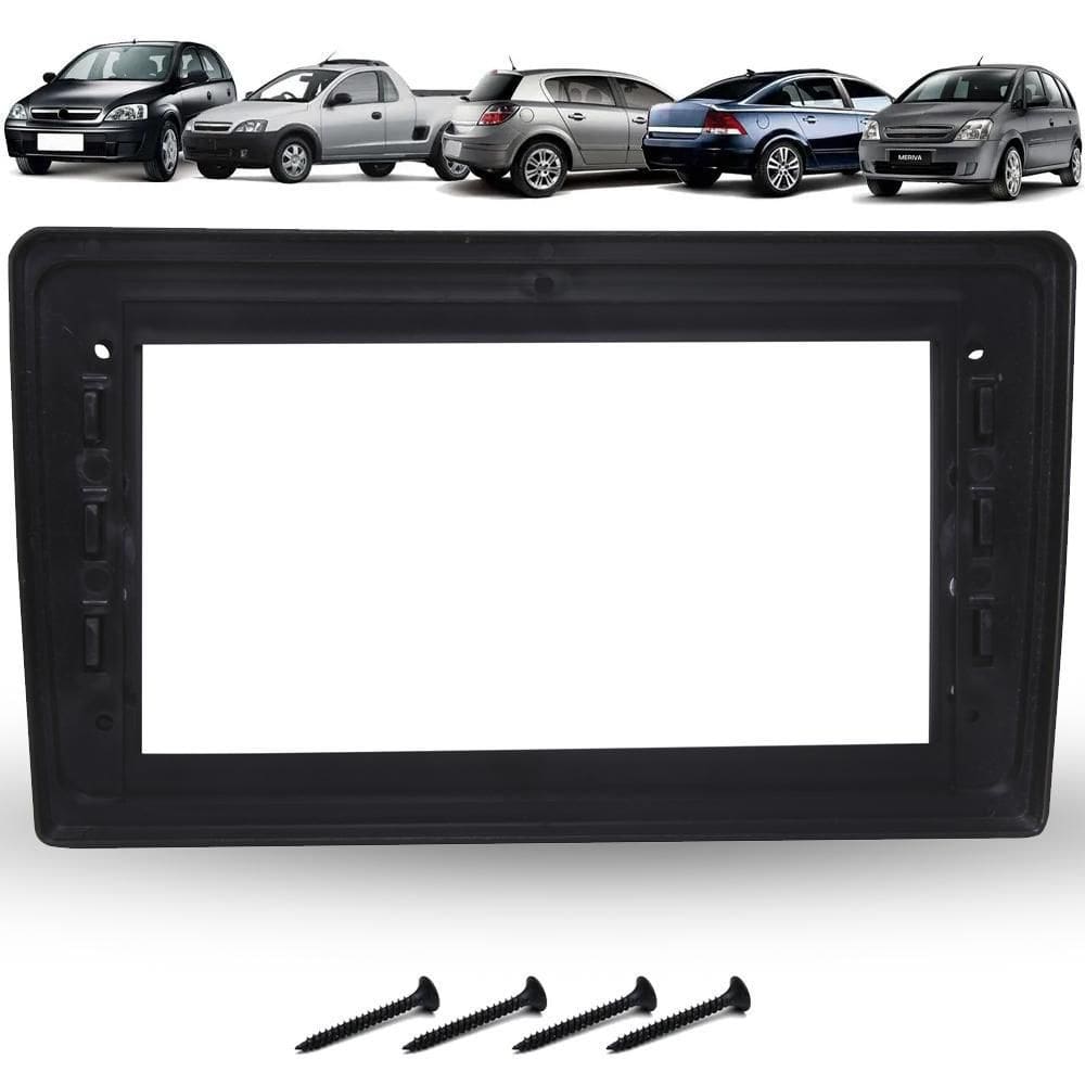 Moldura De Painel 2 Din 9 Polegadas Gm Vectra Corsa - Preto