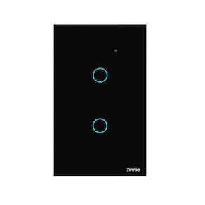 Interruptor Smart Zinnia 2 Botões 10A Wi-Fi 50/60Hz Preto - ZNS-I2B-BK01
