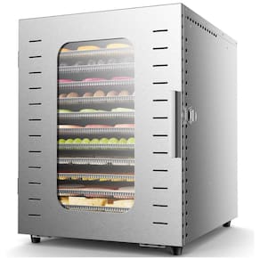 Desidratador de Alimentos com 12 Bandejas e temperatura de até 87ºC, 110V 1200W, Ausegia, Prata