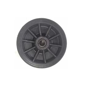 Roda Borracha Maciça Integral 8` Eixo Furo Bucha 7/8
