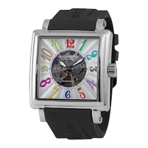 Relógio Manchester Ozzie Sport 149G Automático 47mm - Mostrador Prateado - Fivela Tang - Alça Intercambiável - Stuhrling.