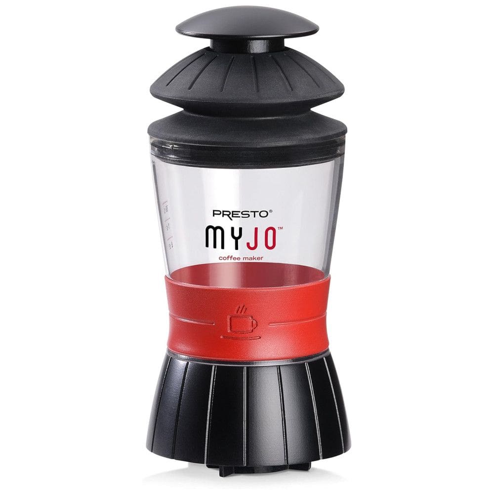Máquina de Café Manual Portátil Dose Única com Design Compacto, Presto 02835 MyJo®, Preta