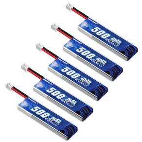 Bateria Lipo URGENEX 1S 500mAh 3,8 V HV 80C com plugue PH2.0 x5