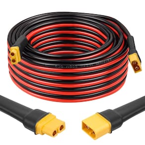 Cabo de extensão XT60 de cobre estanhado de 9 m 10 AWG para modelos RC