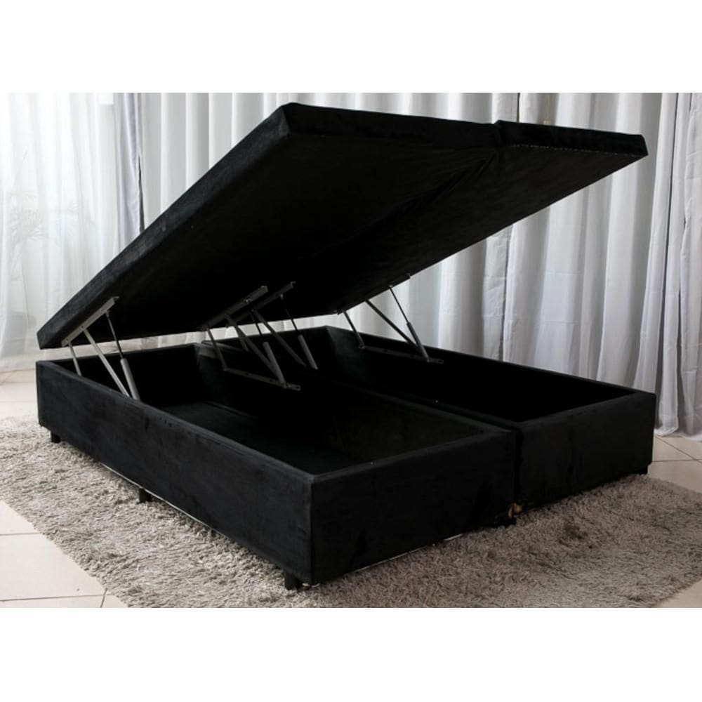 Cama Box Baú King Size Bipartido Premium 186x198x40cm