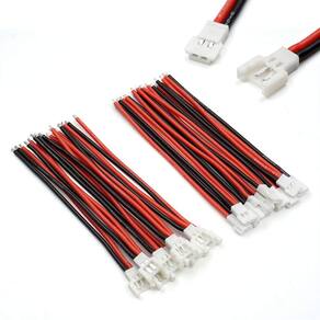 Cabo Elechawk 10 pares de 2,0 mm Spade 2P 80mm para bateria Lipo 1S
