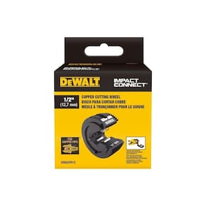 Roda de corte de cobre para tubo DEWALT Impact Connect de 1/2 polegada